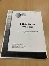 Norton commando spares parts - commando,