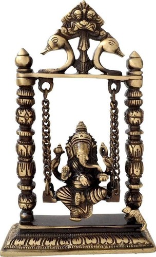 Brass ganesha jhoola - ganesha, swing