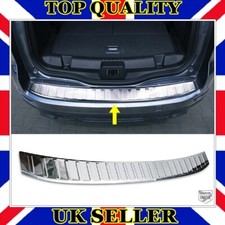 Chrome Rear Bumper Protector GLOSSY S.STEEL For FORD S-MAX II 2014-UP