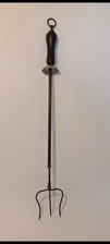 Antique toasting fork Brass & Iron Extending Toasting Fork Early 1900's. 