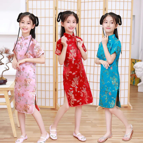 Cute girls chinese - girls, cheongsam
