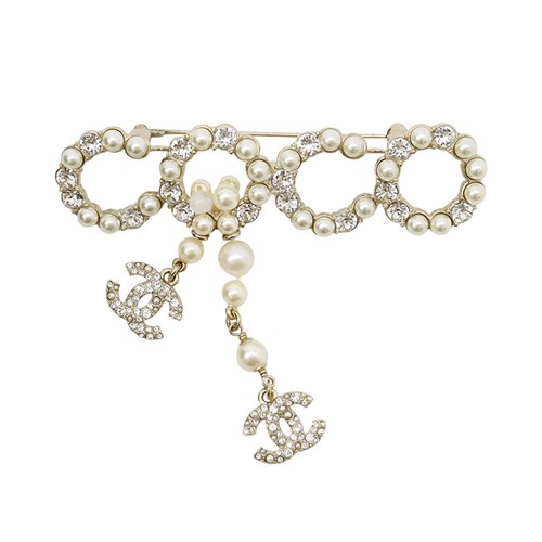 Chanel logo brooch - cc,