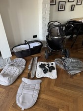Icandy peach double pram - peach,