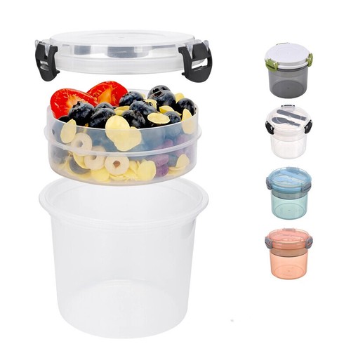 New breakfast cup oats yogurt - breakfast,