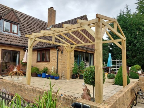 Grade pergola garden - b,