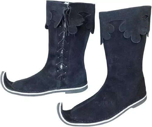 Medieval leather long - long, boots