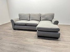 Lisbon Fabric Right-Hand Chaise Corner Sofa – Grey