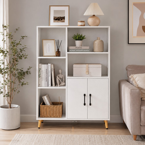 Tall bookcase storage cabinet - bookcase,