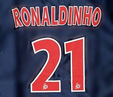 PSG RONALDINHO #21 home name print  and number 2001/02 Heat Transfer