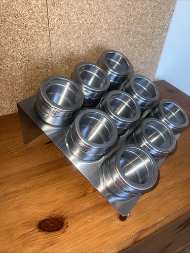 Magnetic spice rack stainless - spice,