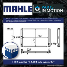 Radiator fits BMW X1 F48 2.0