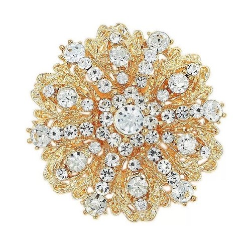 Gold tone large snowflake - tone,
