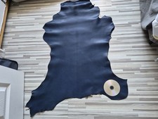 COBALT BLUE FINE-GRAIN  BOOKBINDING LEATHER GOATSKIN .1.0 mm . GOOD QUALITY 