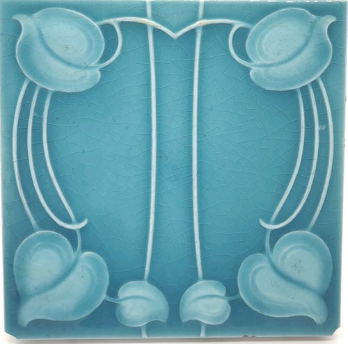 Art nouveau fireplace tile - nouveau,