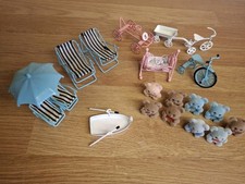 Vintage Avon Flocked Bear Bundle & metal items,  Very Collectible