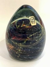 mdina glass paperweight signed