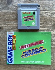 Asteroids Missile Command Arcade Classic 1 Nintendo Gameboy Color Advance Game!