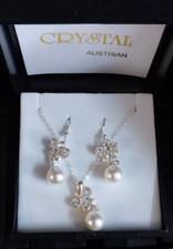 Floral Pearl and Crystal