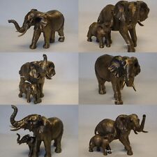 Bronzed Elephant and Calf