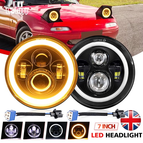 Black led headlights - black,