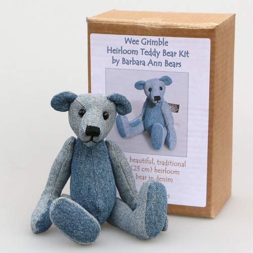 Bear making kit denim - making, kit…denim