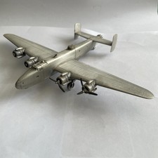 Halifax lll Model Bomber (made Of Pewter). World War 2 Era.