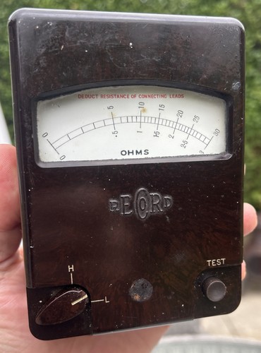 Vintage record ammeter merger - vintage,