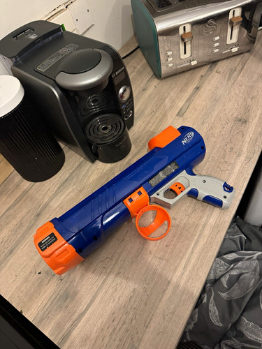 Nerf dog orange air powered - nerf,