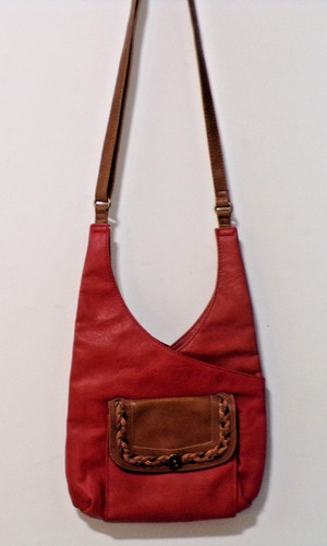 Bueno crossbody brown - crossbody, red