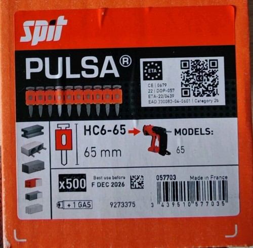 Spit pulsa nails 65mm - spit,