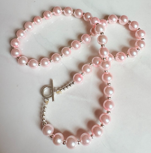 Light pink coloured glass - light,