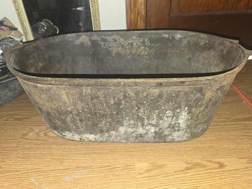 Antique cast iron oblong - iron,