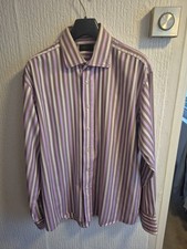 Duchamp London Men's Striped Shirt, 17.5 / 44