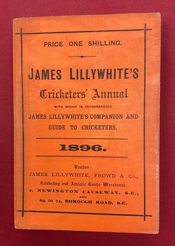 1896 james lillywhite - 1896, lillywhite’s