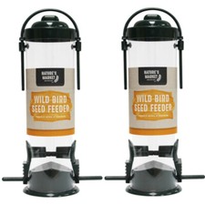 2 x Wild Bird Seed Feeder 8"