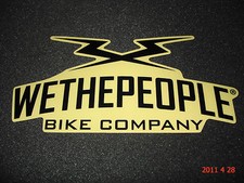 1 AUTHENTIC WETHEPEOPLE WTP BMX BIKE COMPANY STICKER / DECAL #61
