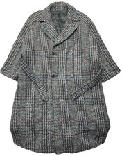 Austin Reed Regent St Men's Glen Check Wool Overcoat Belted 78W UK 46 to 48