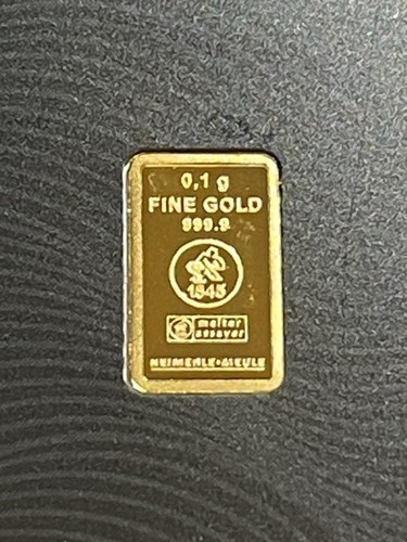 Gold bar gram - 0.1g,