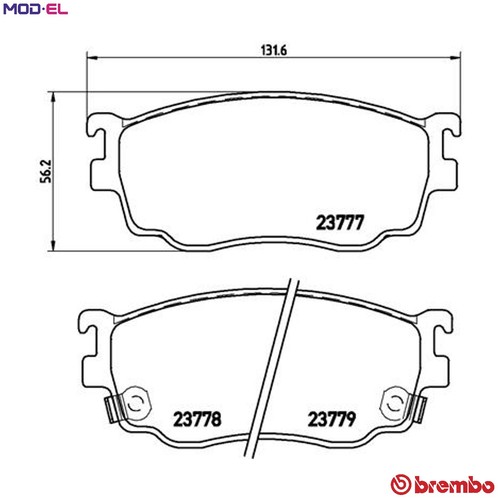 Brake pad set disc - pad,