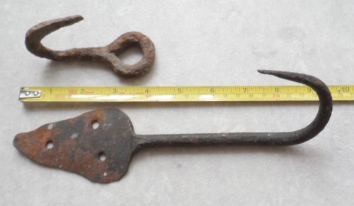 Two vintage forged - forged, iron