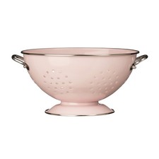 23cm Pink Retro Enamel Deep