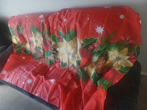 Christmas tablecloth with - , a