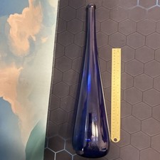 19" Cobalt Blue Glass Wine