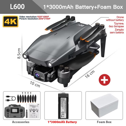 L600 pro drone hd dual - 4k,