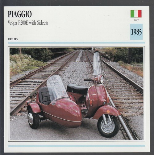 1985 piaggio vespa p200e with - piaggio,