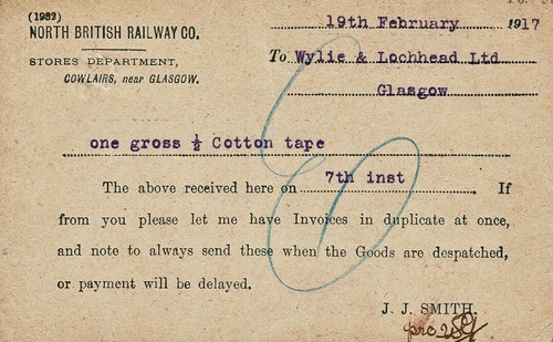 North british railway notice - british,
