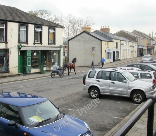 Photo 6x4 horse and sulky - and,