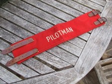 WW1 RAILWAY PILOTMAN ARMBAND, LEATHER STRAPS great original item