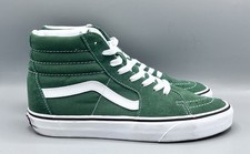 Vans Sk8-Hi Skate Trainers Green Suede High Top Shoes Size UK 9