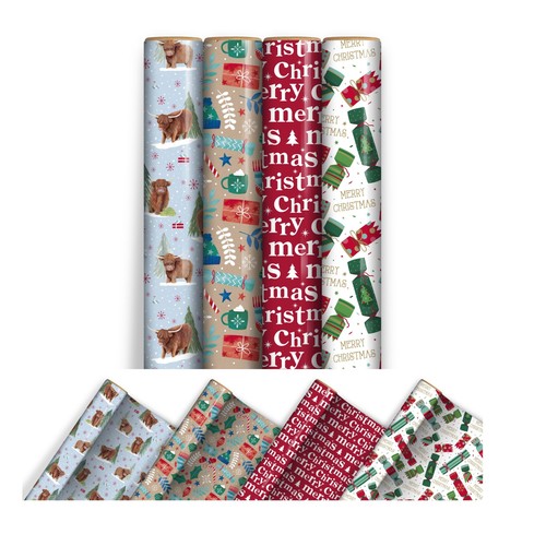 Rolls christmas wrapping - rolls,